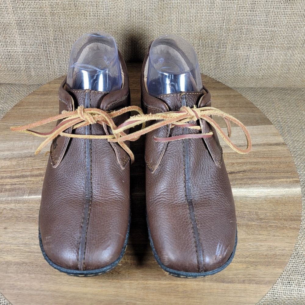 Born Oxford Shoes Brown Leather Lace Up Comfort Center Seam Retro Women's 8.5 - Picture 3 of 11